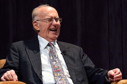 Gordon Moore, durante una entrevista en 2015 con motivo del 50º aniversario de la Ley de Moore.