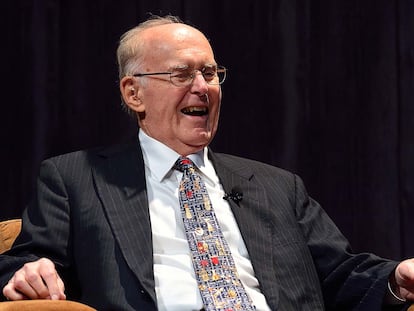 Gordon Moore, durante una entrevista en 2015 con motivo del 50º aniversario de la Ley de Moore.