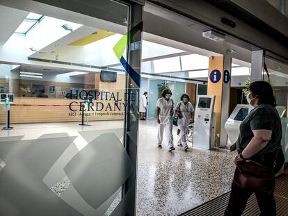 Acceso al del Hospital de la Cerdanya, el 28 de mayo de 2020.