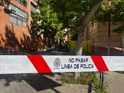 Calle Castillo de Simancas, donde se ha producido el asesinato de una mujer de 32 años.