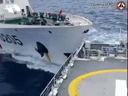 Vídeo | Cruce de acusaciones entre China y Filipinas tras el choque de buques en el mar del Sur de China