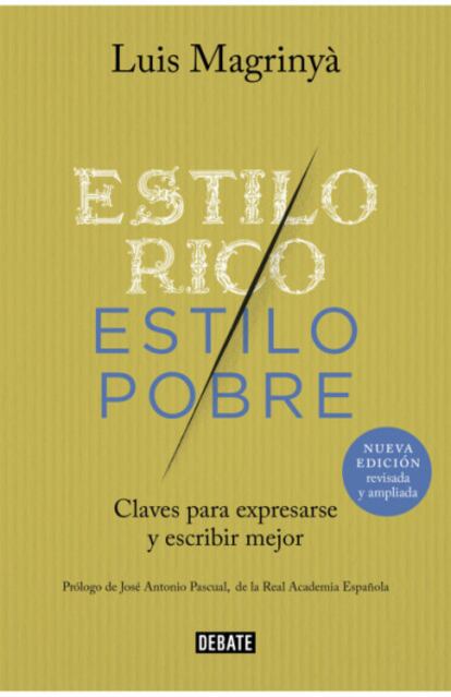 Portada de 'Estilo rico, estilo pobre', de Luis Magrinyà.