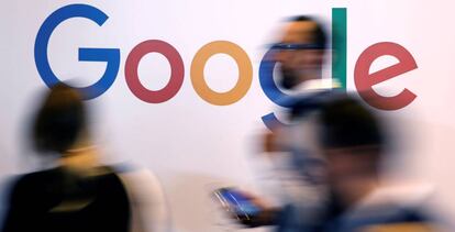 Logotipo de Google en la cumbre tecnológica Viva Tech, en París, el pasado 25 de mayo.