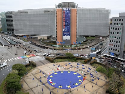 La sede de la Comisión Europea en Bruselas, en mayo de 2021.