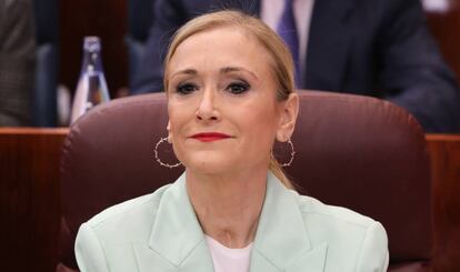 Cristina Cifuentes, en la Asamblea de Madrid.