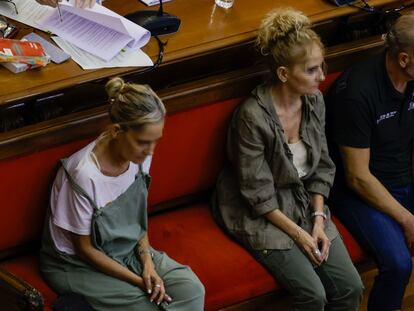 Los tres acusados por el crimen, durante el juicio el pasado 9 de octubre.