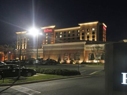 Un hotel de la cadena Hilton en Richmond, Virginia (Estados Unidos). 