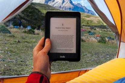 Uso Kindle en exterior