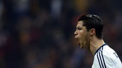 Cristiano celebra su segundo gol al Galatasaray.