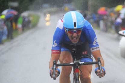 Navardauskas, camino de vencer en la decimonovena etapa del Tour.