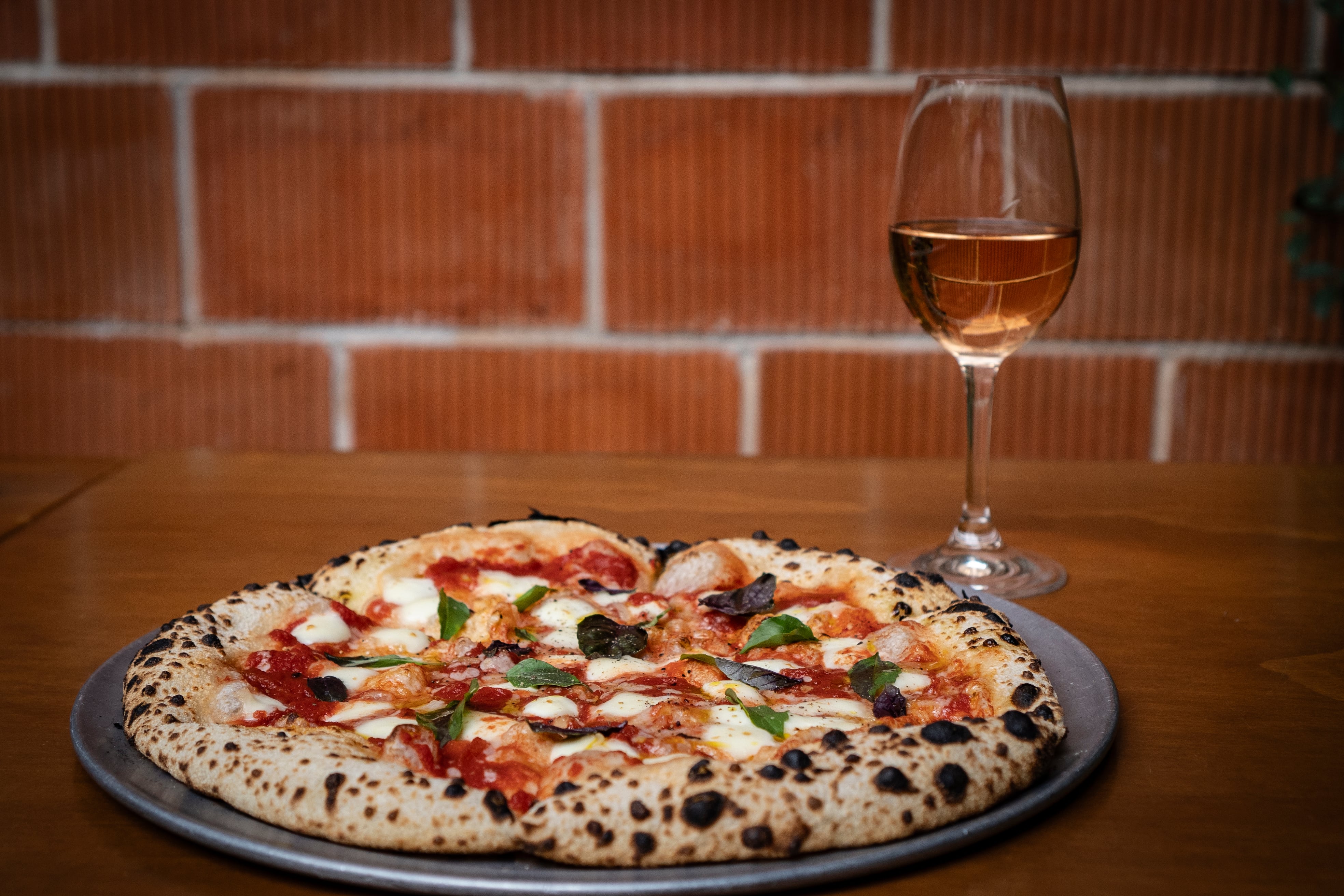 Una pizza Margherita en el restaurante Chuí, en Ciudad de México, el 27 de mayo de 2025.