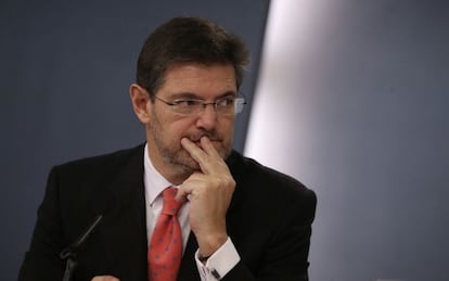 Rafael Catala, ministro de Justicia, en una imagen de archivo. 