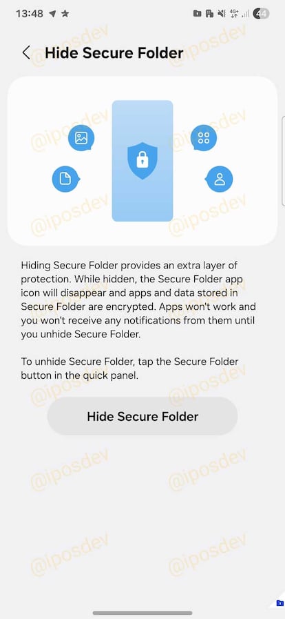 Nuevo inicio de Carpeta Segura en One UI 8 de los Samsung Galaxy