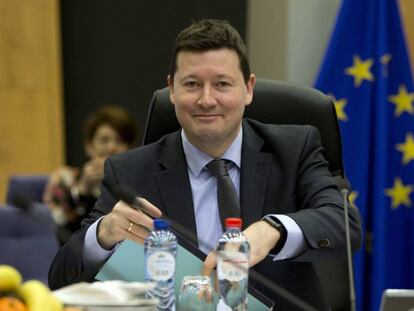 El nuevo secretario general de la Comisi&oacute;n Europea, Martin Selmayr, el 7 de marzo en Bruselas.