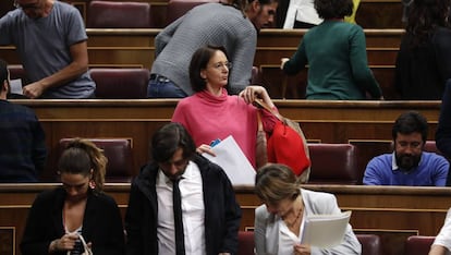 Carolina Bescansa, de Podemos, en el Congreso. 