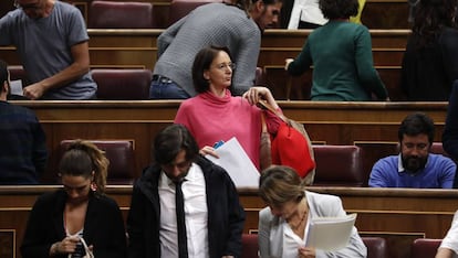 Carolina Bescansa, de Podemos, en el Congreso.