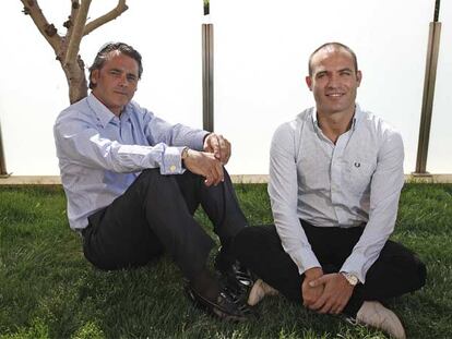 Germán Loperena y Bernardo Hernández, fundadores de StepOne en su oficina de Madrid.