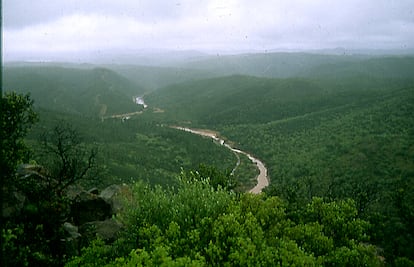 Vista de de Riotinto, Huelva, durante la primavera del 2004. Imagen cedida por  Juan Romero