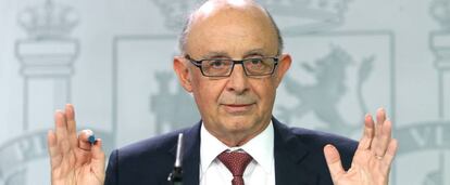 El ministro de Hacienda, Cristóbal Montoro, en una reciente comparecencia.