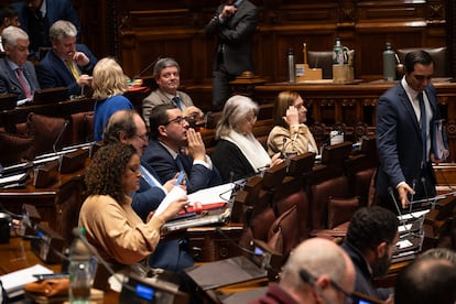Sesión en la Cámara de Diputados en Montevideo, Uruguay, el 12 de agosto.