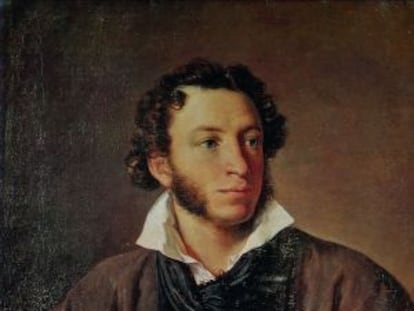 Retrato de Alexander Pushkin.