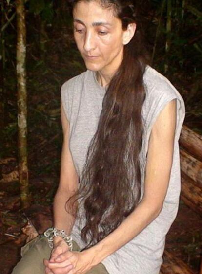 Ingrid Betancourt, en una de las últimas imágenes que se difundieron hace unos meses