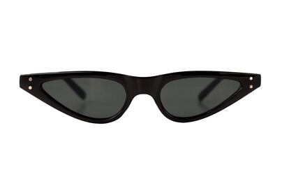 Black Triangle Retro Sunglasses