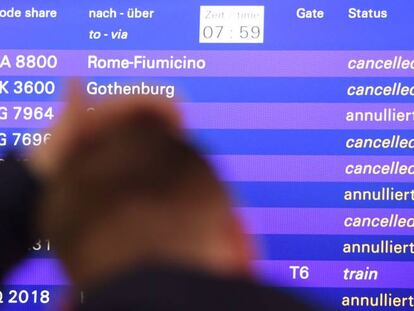 La huelga de Lufthansa cancela 2.755 vuelos y afecta a 345.000 pasajeros en cuatro días