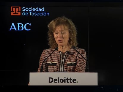 La subgobernadora del Banco de España, Margarita Delgado, en XXVII Encuentro del Sector Financiero
EUROPA PRESS
18/11/2020