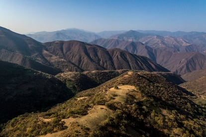 Vista panorámica de la zona serrana del Estado de Guerrero
