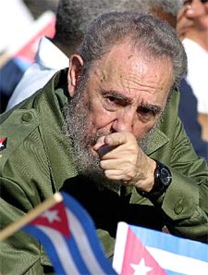 Castro, durante su discurso de hoy en La Habana.