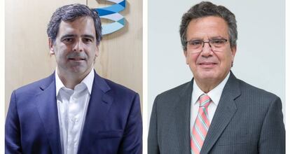 Javier García del Río (izquierda) y Javier Torres, nuevo presidente de Sareb.