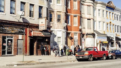 A avenida W Norte, uma das artérias de West Baltimore, a zona mais afetada pela violência.