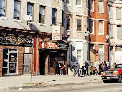 La avenida W norte, una de las arterias del West Baltimore, la zona más sacudida por la violencia.