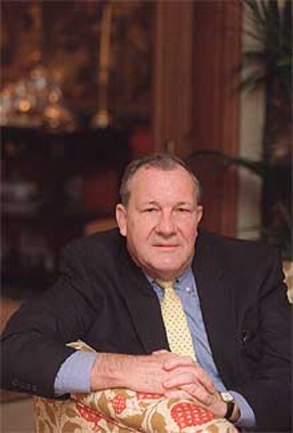 El presidente de Brookings Institution, Michael Armacost, fotografiado ayer en Madrid.
