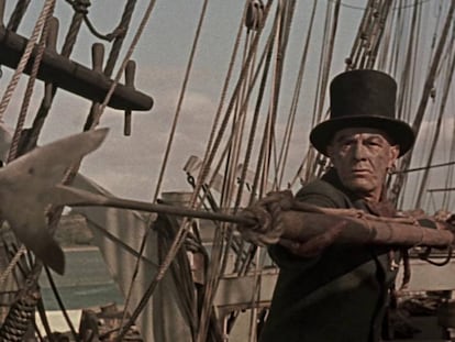 El arponero Queequeg en la versi&oacute;n cinematogr&aacute;fica de John Huston de &#039;Moby Dick&#039;
