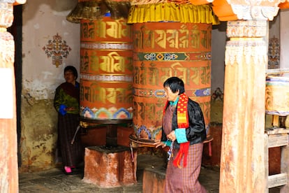 Uno de los monasterios en el valle de Bumthang.