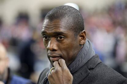 Clarence Seedorf, técnico del Milan, antes del partido.