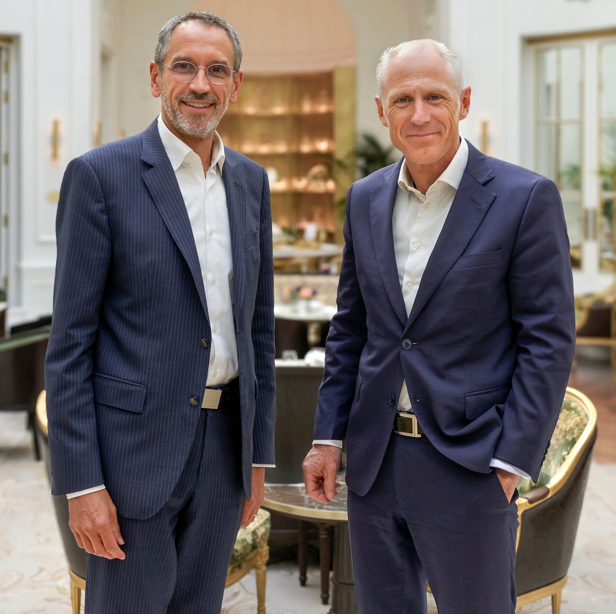 El Consejero delegado (CEO) mundial de The Adecco Group, Denis Machuel y Jean-Christophe Deslarzes, 