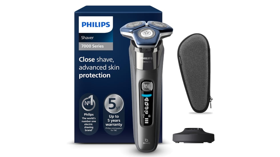 Afeitadora eléctrica Philips para pieles sensibles.