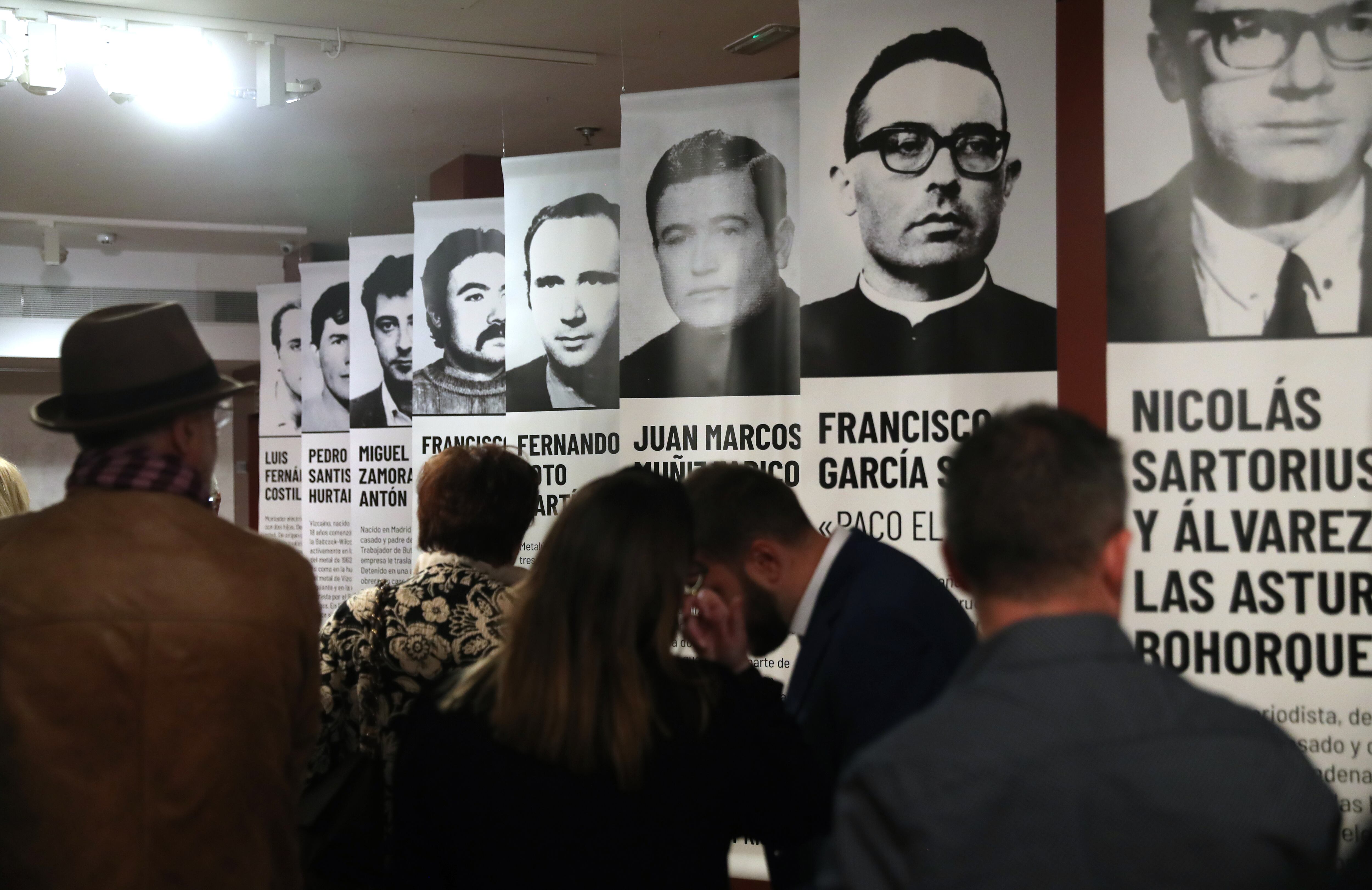 Inauguracion de la exposicion Para la libertad. El proceso 1001 contra la clase trabajadora, en la Biblioteca Nacional el pasado 30 de marzo. 