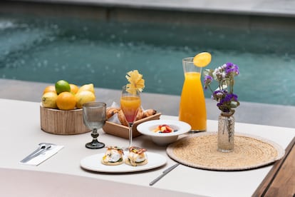 El brunch en la piscina del Palacio de Atocha
