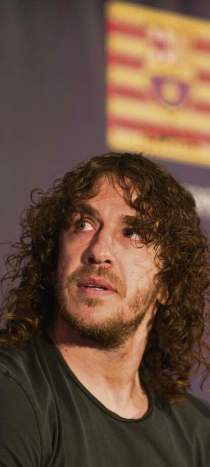 Puyol, en el d&iacute;a de su retirada.