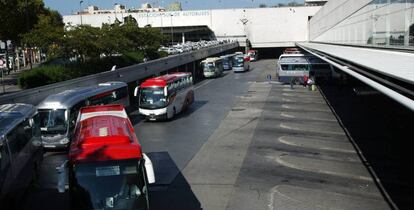 Estación Sur de autobuses, en Madrid.