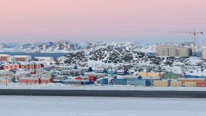 Vista de la ciudad de Nuuk, capital de Groenlandia.