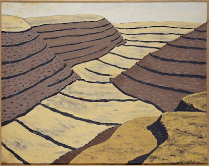 El óleo 'Castilla. Verano' (1950), del paisajista del siglo XX Godofredo Ortega Muñoz.