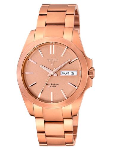 Reloj rosado 'Drive Matt' de Tous (275 euros).