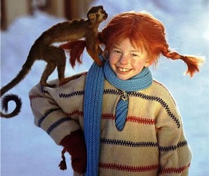 Inger Nilsson, que dio vida a Pippi Calzaslargas en la serie de televisi&oacute;n de 1969.