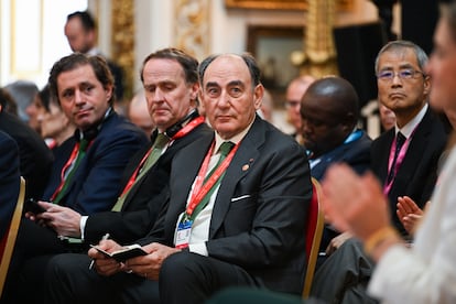 El presidente ejecutivo de Iberdrola, Ignacio Sánchez Galán, este jueves en la cumbre de Londres