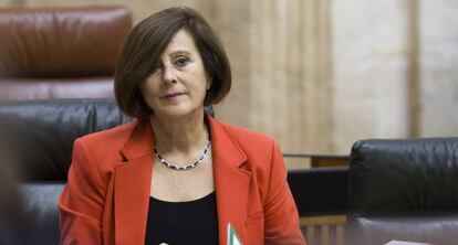 Mar&iacute;a Jos&eacute; S&aacute;nchez Rubio, en el Parlamento andaluz.